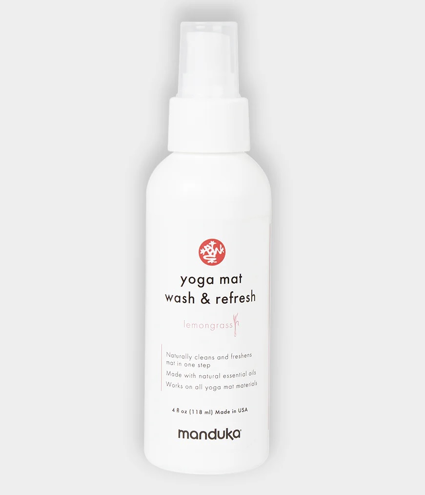 Yoga mat spray